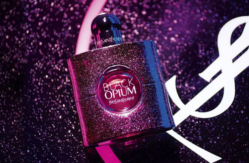 A bottle of Black Opium By Yves Saint Laurent