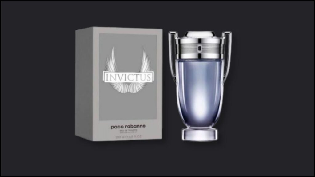10 Best Selling Aquatic Fragrances For Men 22 Image of Paco rabanne invictus perfume bottle with its box in black background