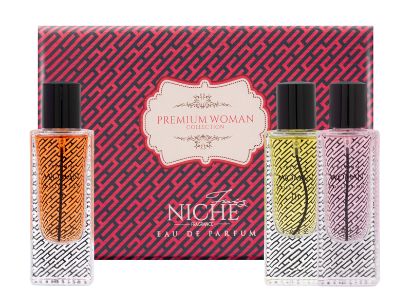 Faiz niche premium women collection box with perfume bottles