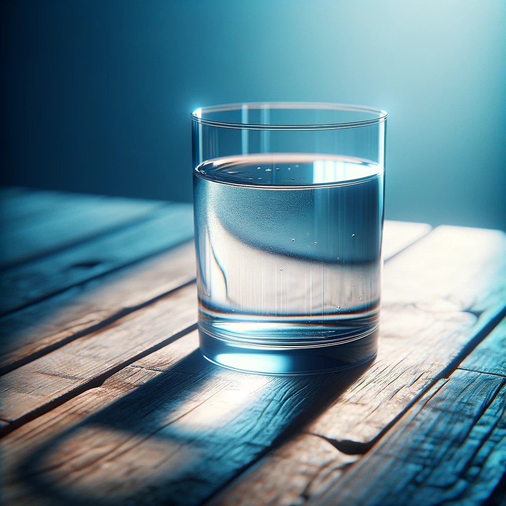 Morning Beauty Routines To Look Younger 18 an illustration of a glass of water kept on a table