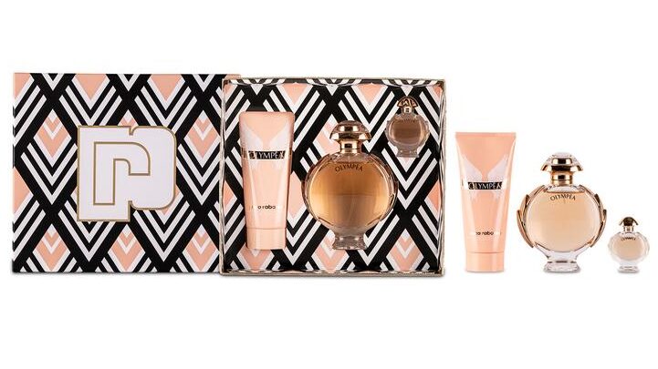 A box of Paco Rabanne perfume gift set