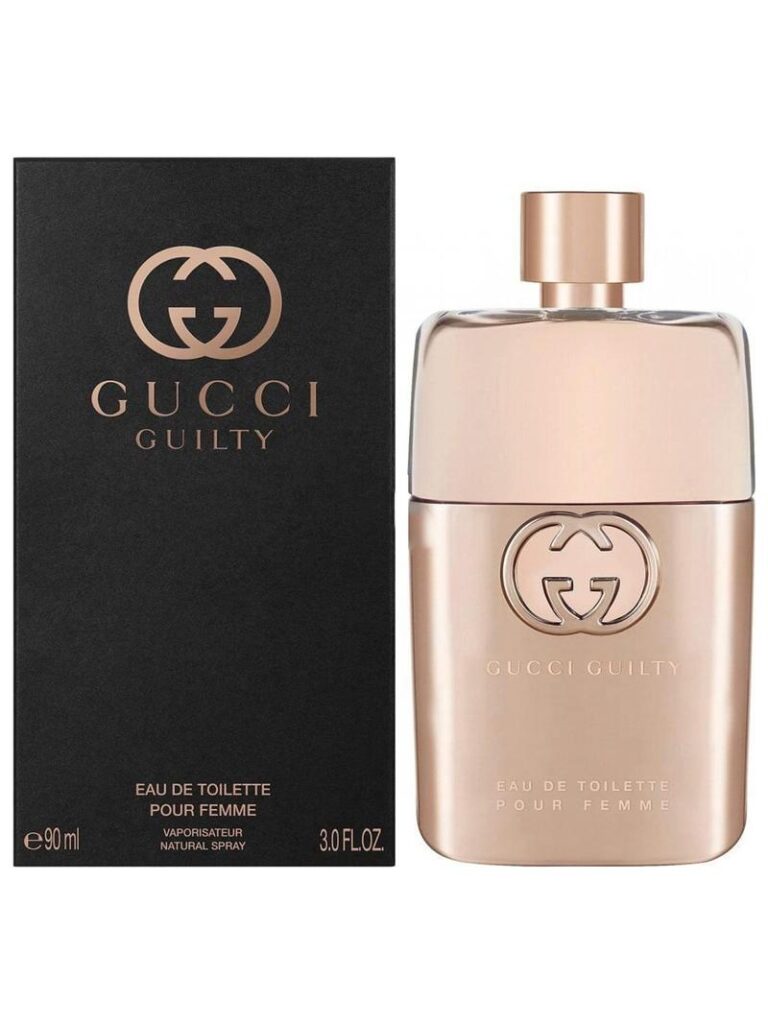 an image of Gucci guilty perfume with its box