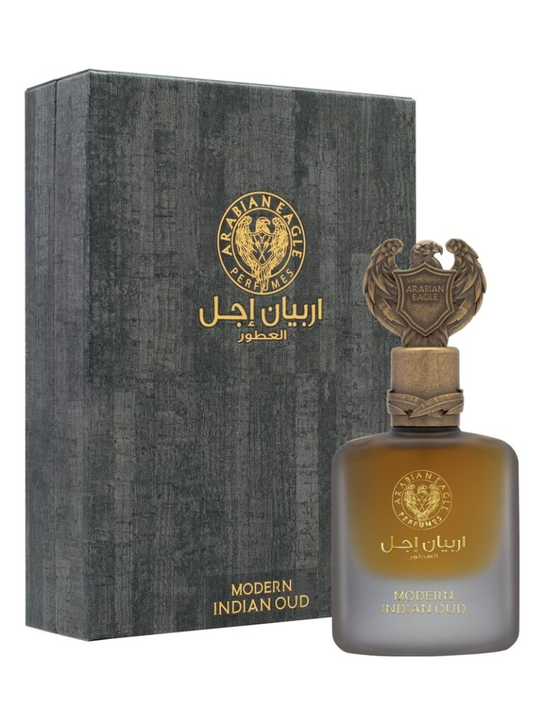 صورة النسر العربي عطر العود الهندي القديم مع العلبة الخاصة به