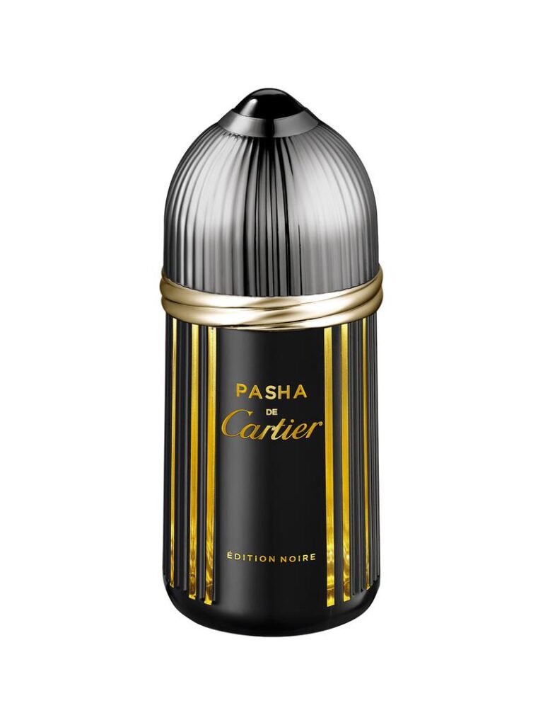 Limited edition Cartier Pasha de Edition Noire L/E Eau de Toilette for Men, featuring a sophisticated black bottle