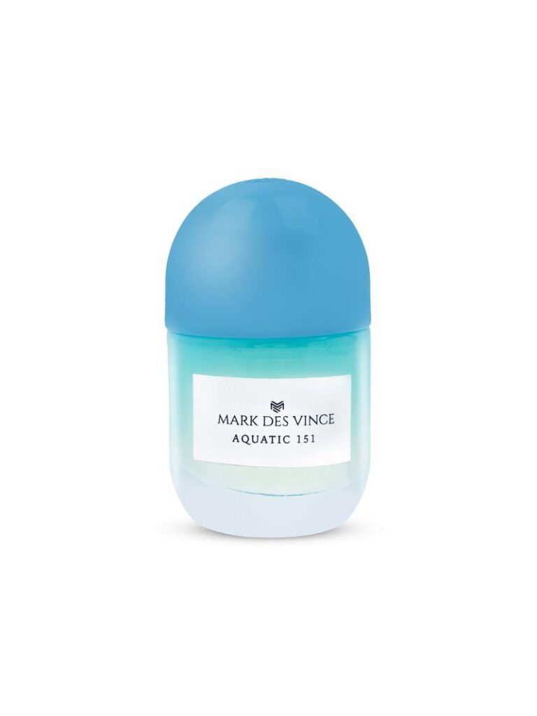 Small, unisex bottle of Mark Des Vince Aquatic 151 Concentrated Perfume.