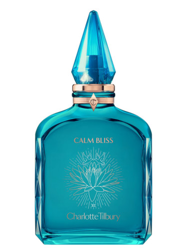 Charlotte Tilbury's New Perfume Collection of Emotions 22 an image of the iconic perfume calm bliss by Charlotte tilbury