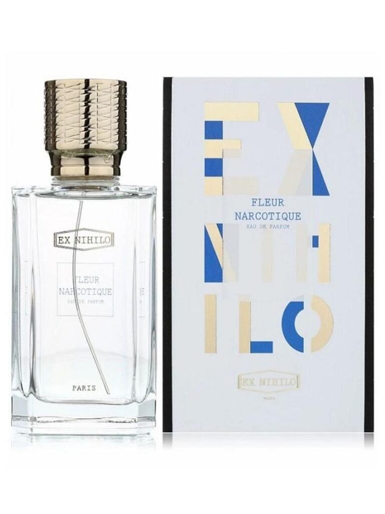 an image of Ex nihilo fleur narcotique perfume bottle with its box
