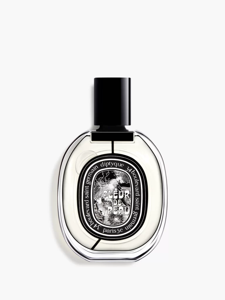 an image of diptyque fleur de peau perfume bottle
