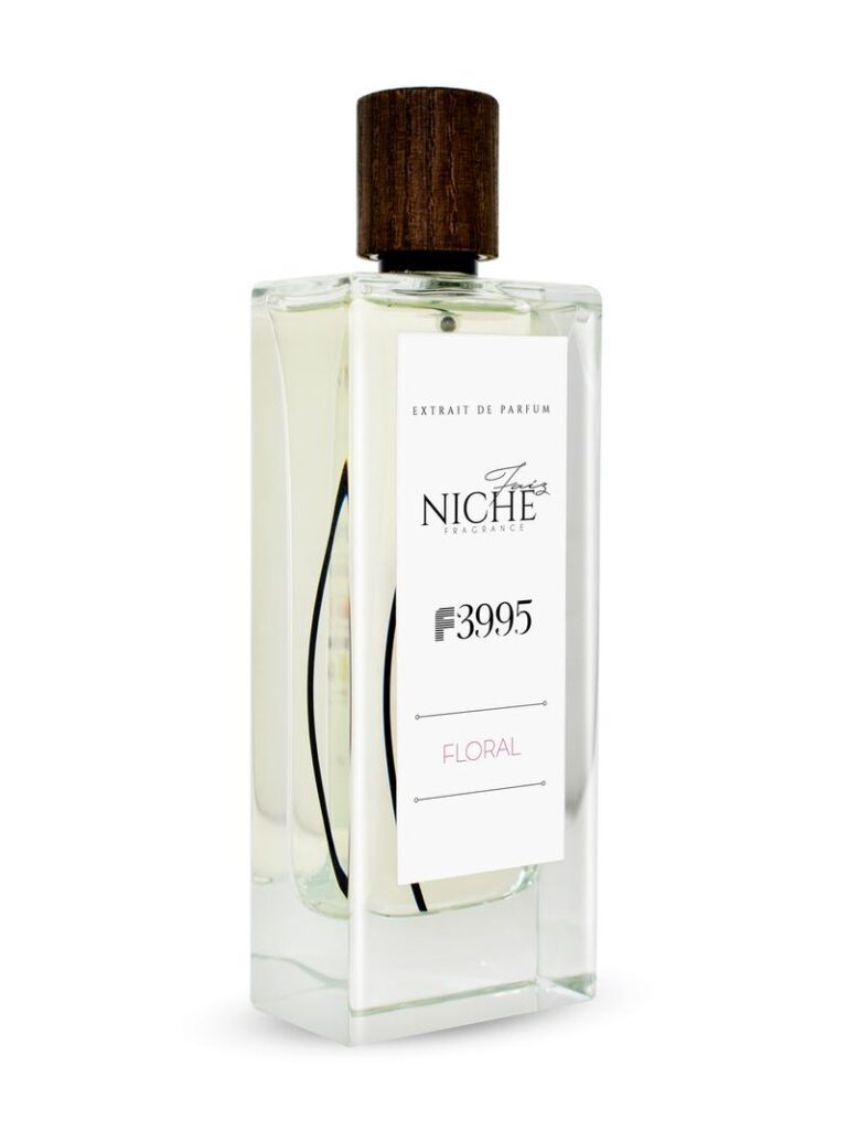 A perfume bottle from the Faiz Niche Collection, labelled "Floral F3995"