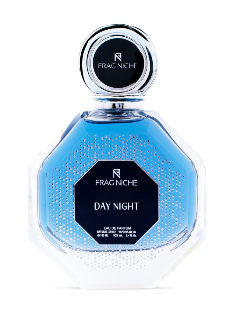 A bottle of Frag Niche Day Night Eau De Parfum for Unisex