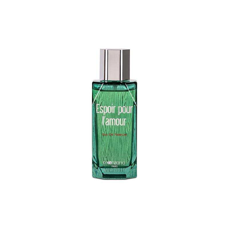 9+ Must-Have Manzana Perfumes For You 21 Sleek 100ML green bottle of Manzana Espoir Pour L'amour EDP