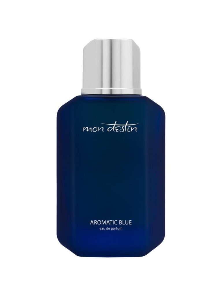 Image of Mon Destin Aromatic Blue Eau De Parfum, 100ML in blue color. 