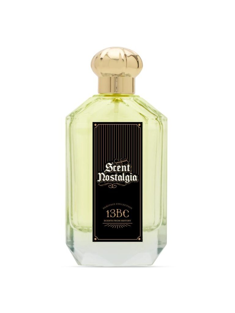 A sleek bottle of Scent Nostalgia 13BC Eau De Parfum
