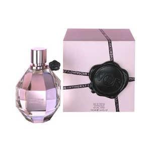 A violet perfume bottle for "Viktor&Rolf Flower Bomb"