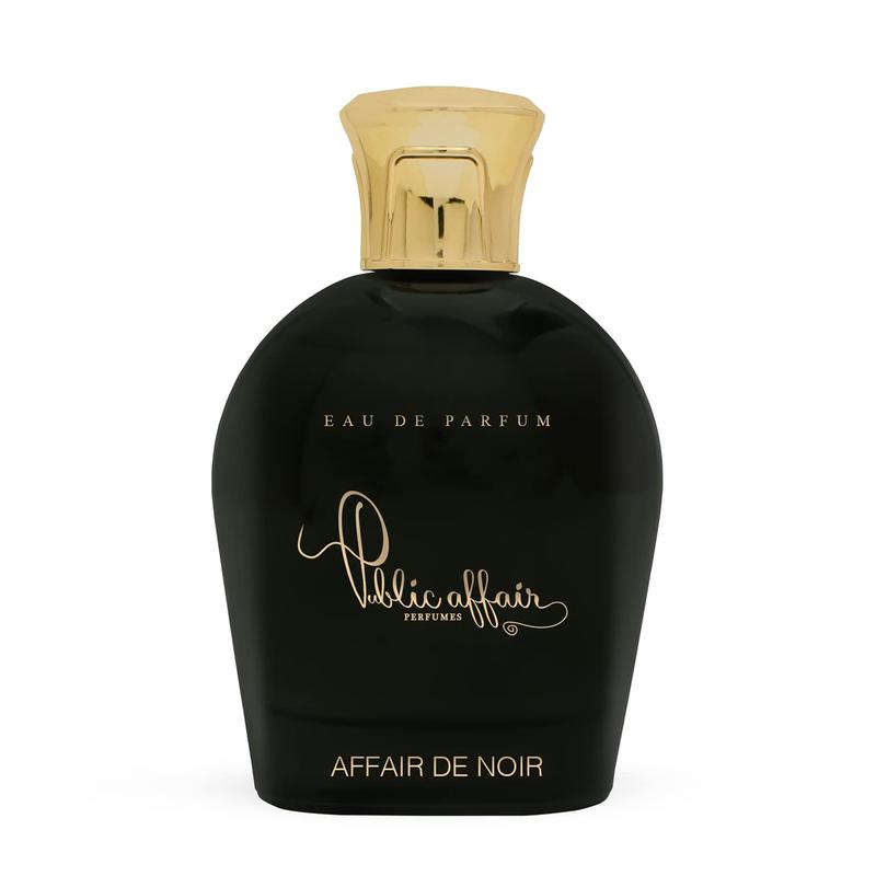 Image of perfume bottle labeled "Affair De Noir" by Public Affair, 100ml size