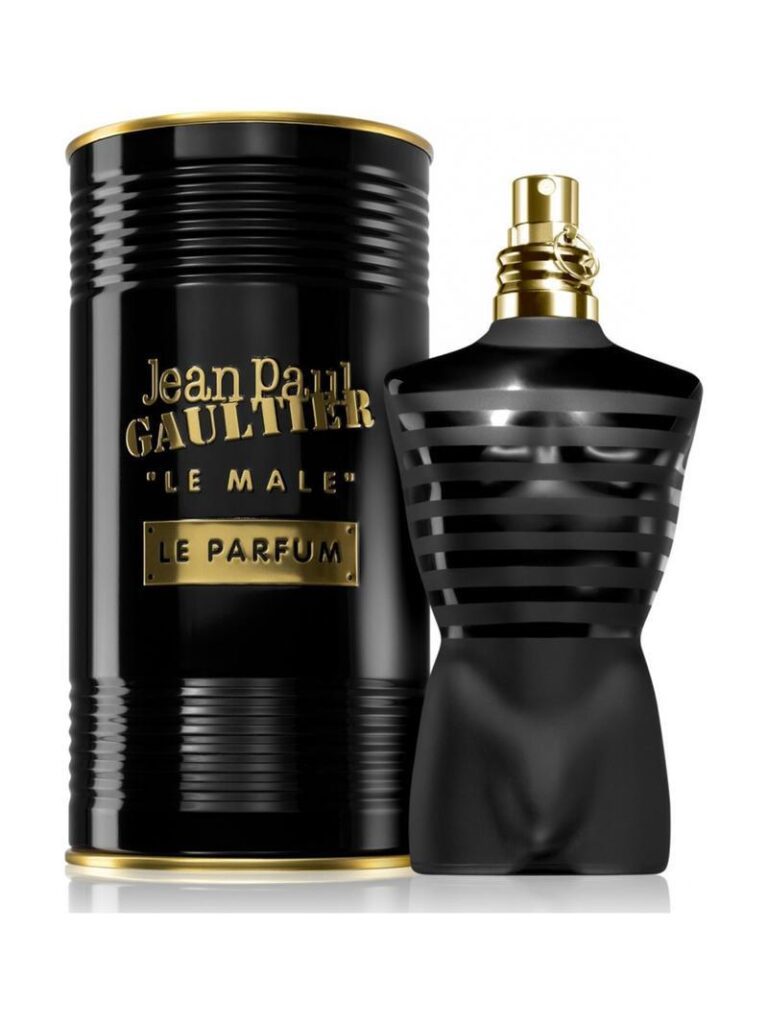 6+ Best Long-lasting Perfume For Men 24 An image of Jean Paul Gaultier Le male Le parfum with its box.