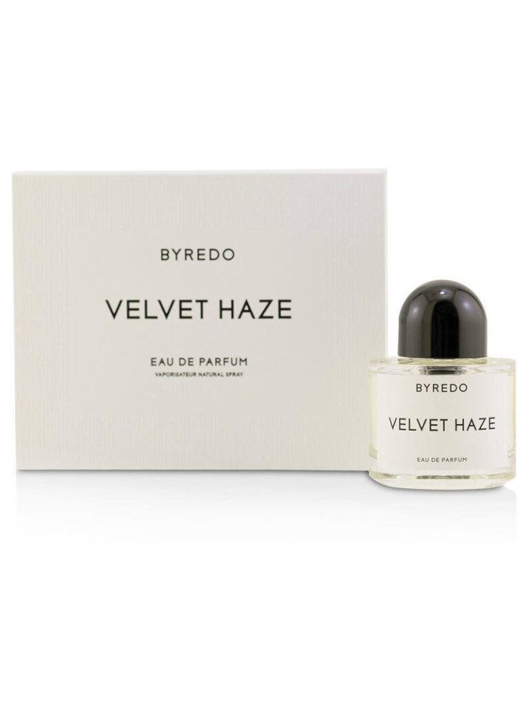 An image of Byredo velvet haze edp for unisex with its box.