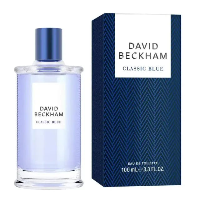 An image of David Beckham Classic blue perfume for men.