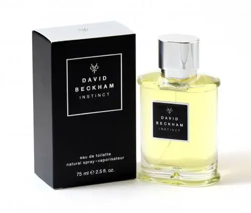 An image of David Beckham Instinct perfume with its box