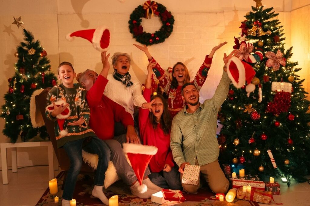 An image of christmas decorations