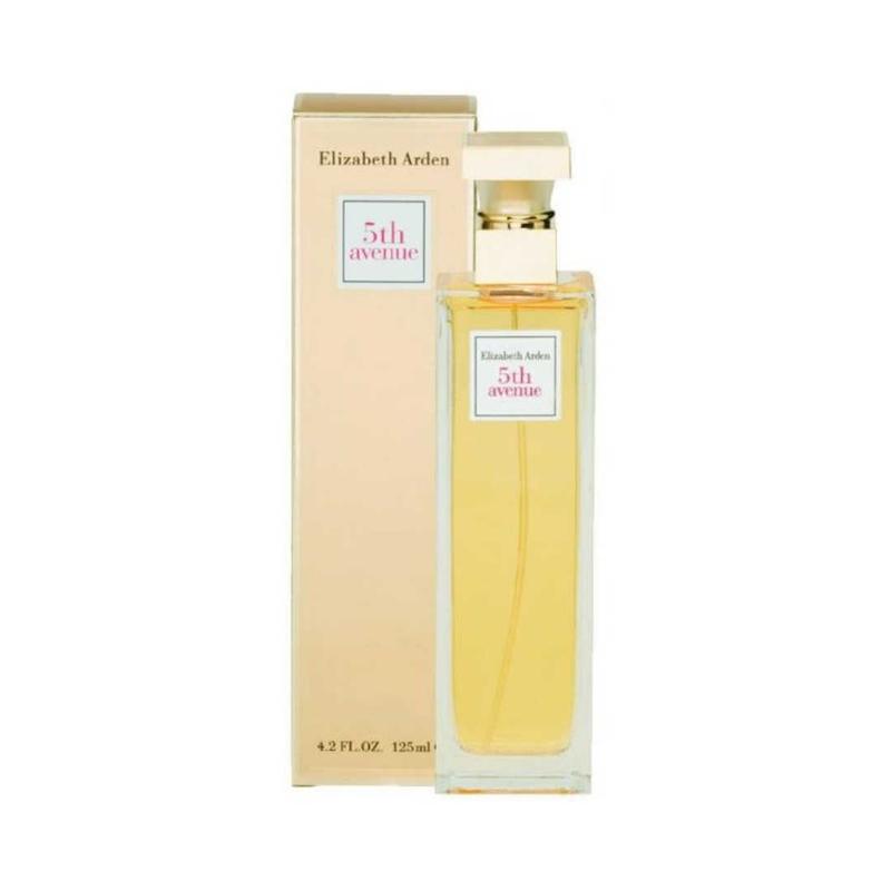 An image of Elizabeth arden 5th avenue perfume with its box