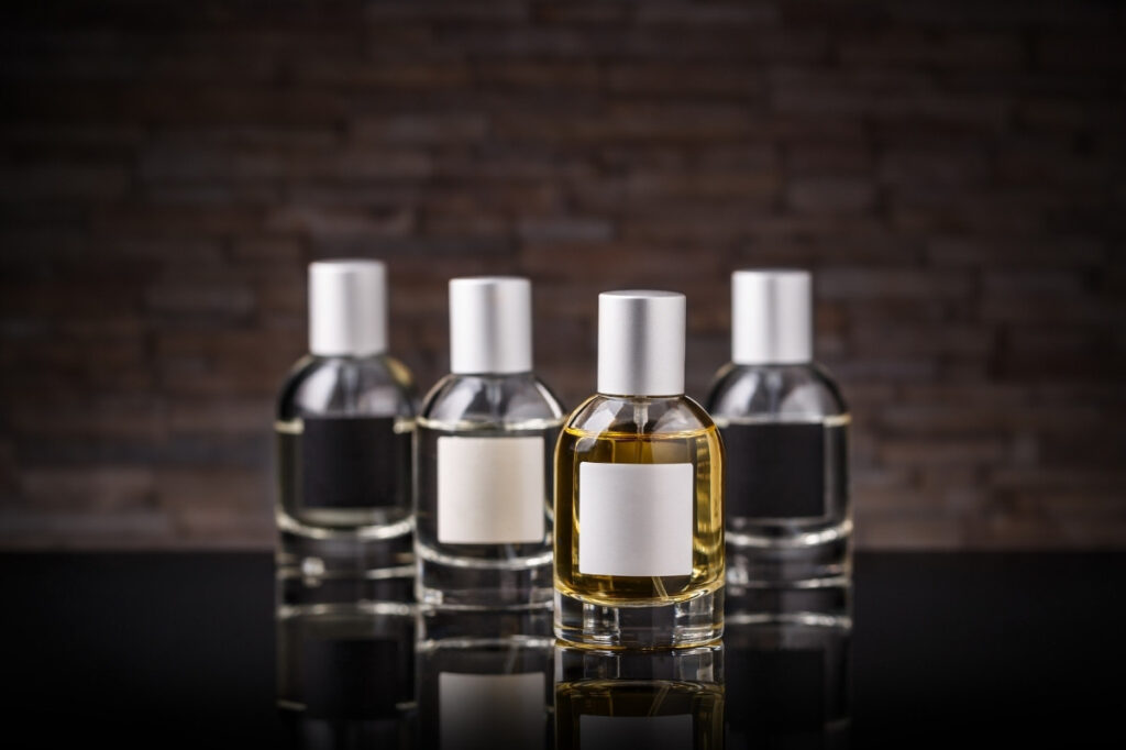 An image of a collection of perfumes