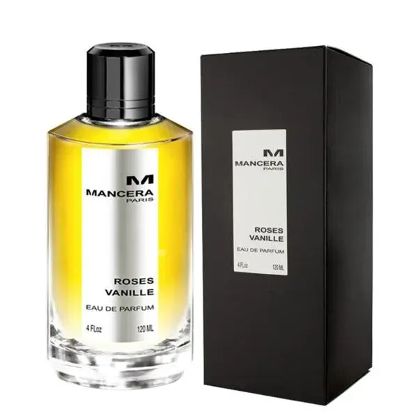 An image of mancera roses vanilee EDP for women with its box