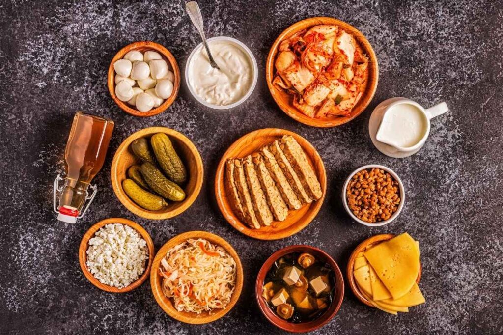 Foods That Make Your Body Odor Good 22 An image of A set of fermented and probiotic foods