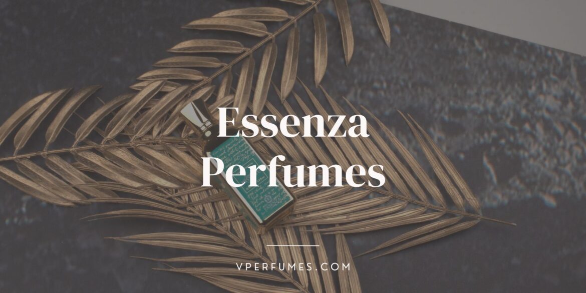 an image of essenza fluer mystere placed aesthetically on leaf