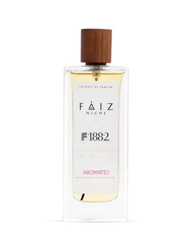 A bottle of Faiz Niche Collection Aromatic F1882 Extrait De Parfum, 80ml, 
