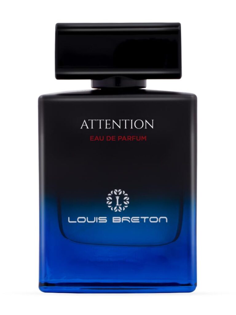 Attention by Louis Breton for Men, a 100ml eau de parfum bottle 