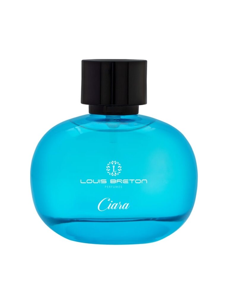 Perfume bottle for 'Ciara' by Louis Breton for Women, elegantly shaped with a feminine design 