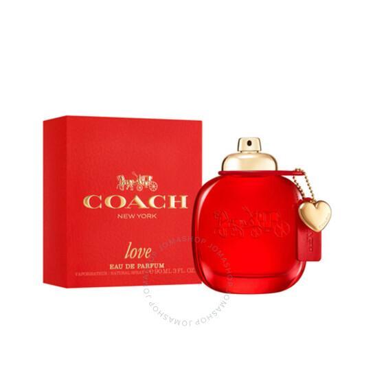 An image of Coach love perfume in red for women.