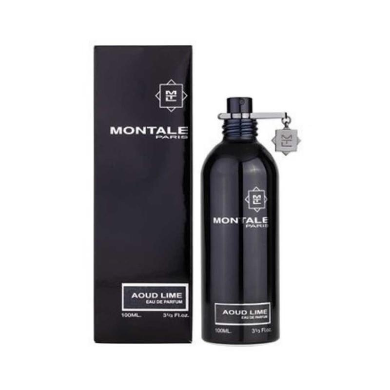 An image of montale aoud lime perfume with its box