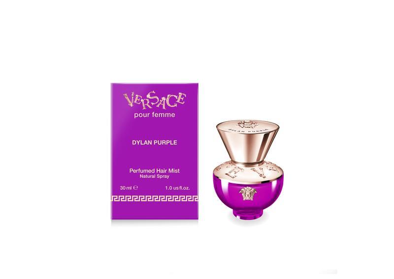 An image of versace pour femme dylan purple hair mist