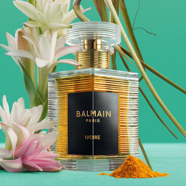 An image of Balmain ivoire perfume bottle 