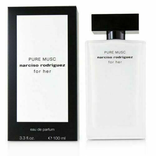 An image of Narciso rodriguez pure musc edp for women with its box