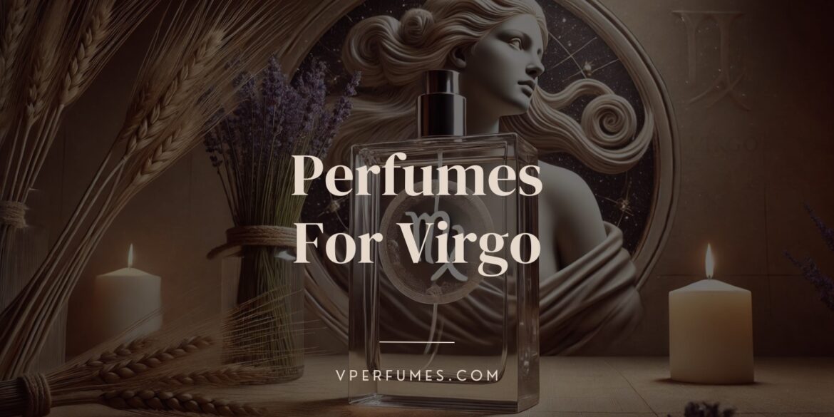 A creative illustration of perfumes for virgo