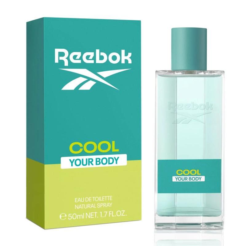 An image of Reebok cool your body perfume with its box