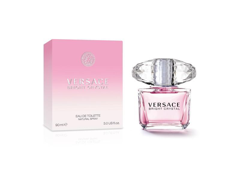 An image of Versace bright crystal edt perfume with its box