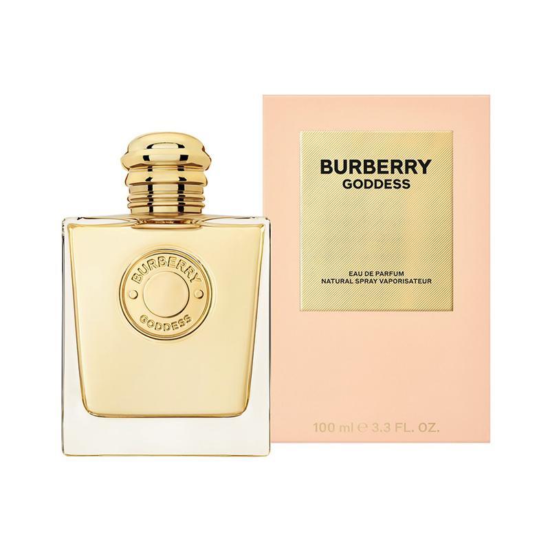 An image of Burberry goddess perfume with its box