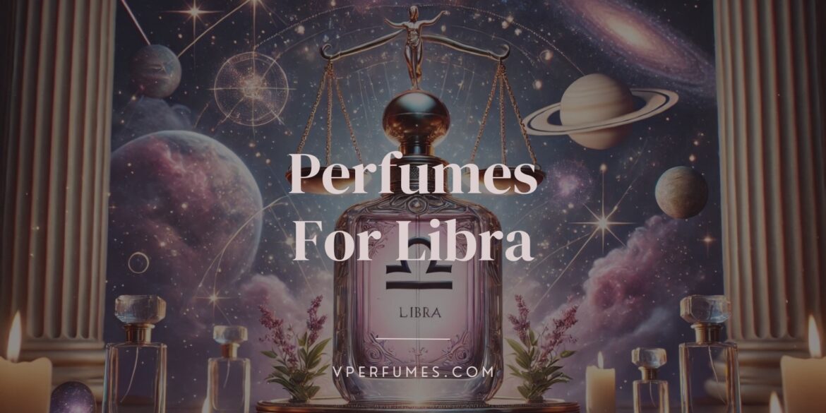 A creative illustration of best perfumes for libra zodiac sign