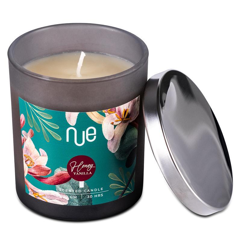 An image of Nue honey vanilla scent candle.