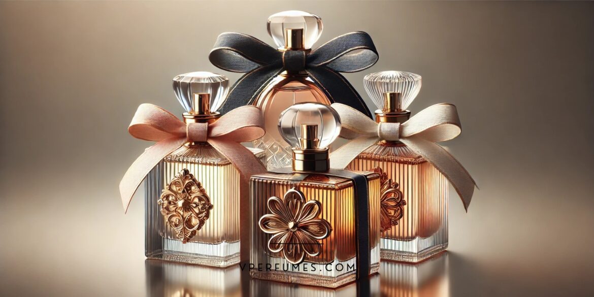 best-perfume-deals-amazon A creative illustration of different perfumes in sale