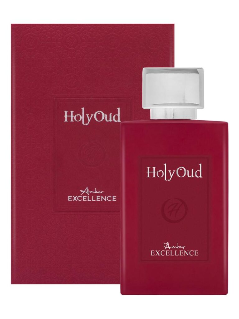 Top 6 Perfumes For Scorpio Zodiac Sign (October 23 – November 21) 22 An image of Holy oud amber excellence EDP with its box.