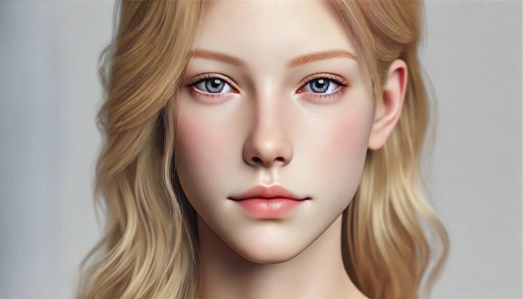 A creative illustration of depiction of a low contrast face.