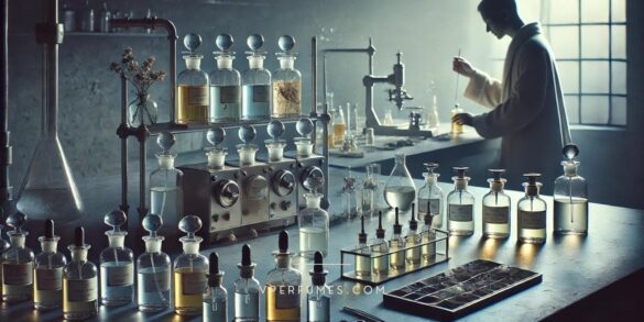 Une illustration créative de différents parfums pendant le processus de macération
