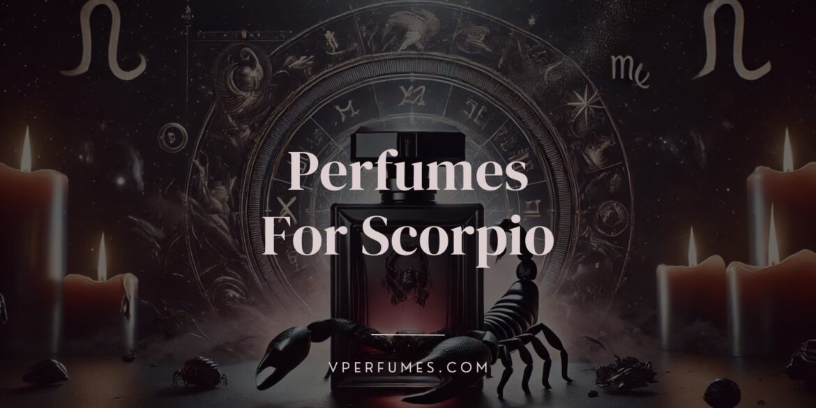 A creative illustration of best perfumes for scorpio zodiac sign