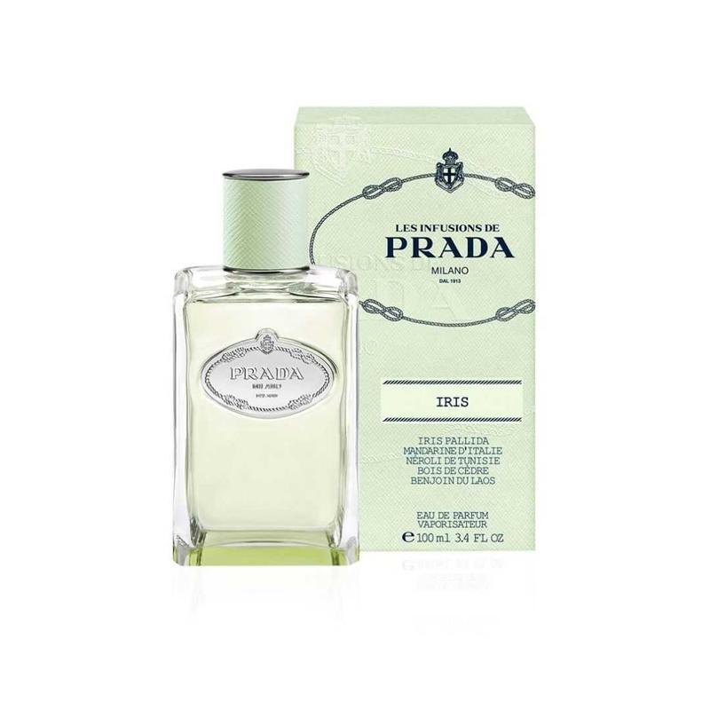An image of Prada milano les infusions de iris with its box