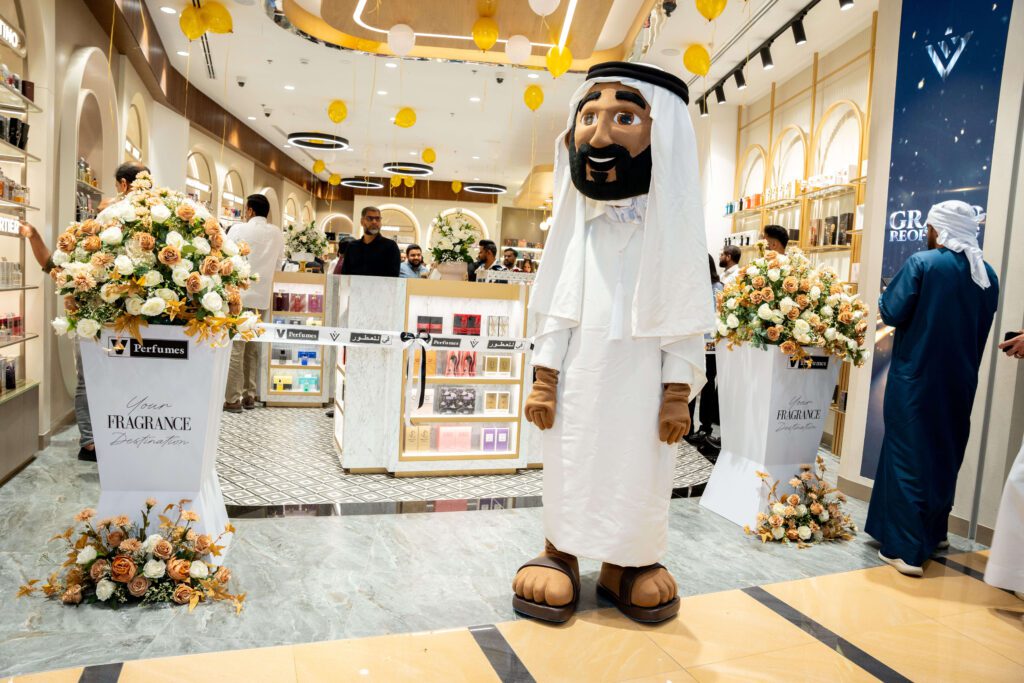 An image of the mascot of the Al barsha V perfumes inauguration